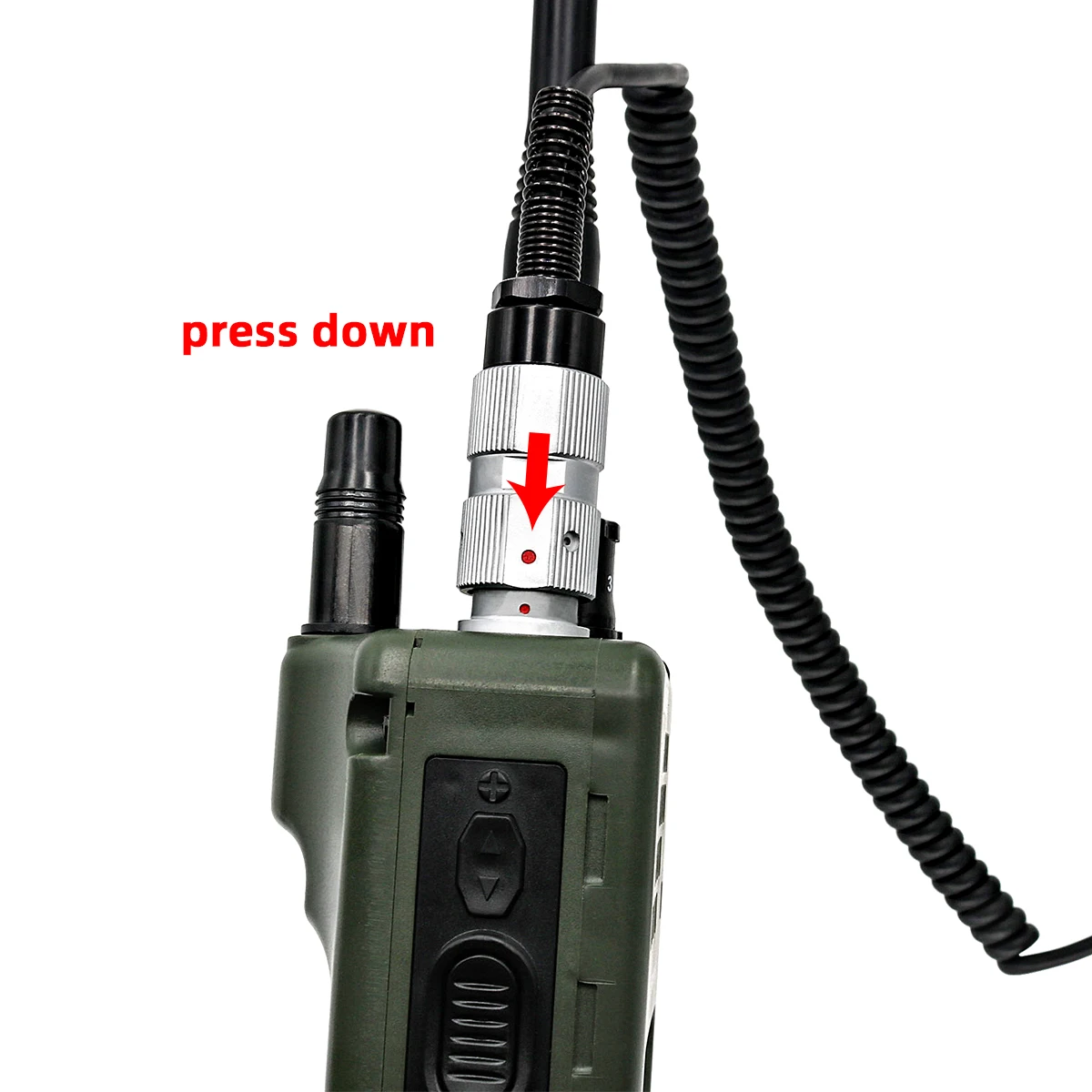 H250 военный ручной динамик микрофон 6 pin ptt для prc152 prc148 walkie talkie