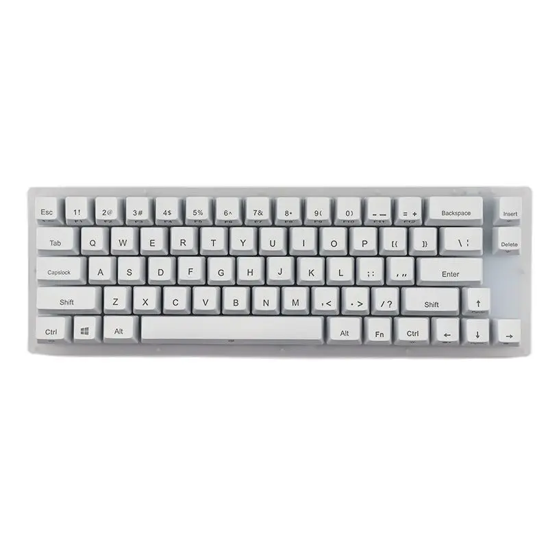 

Womier K66 Mechanical Keyboard 65% Hot Swappable RGB Led Semitransparent Gateron Switch Acrylic Gaming Mechanical Keyboard