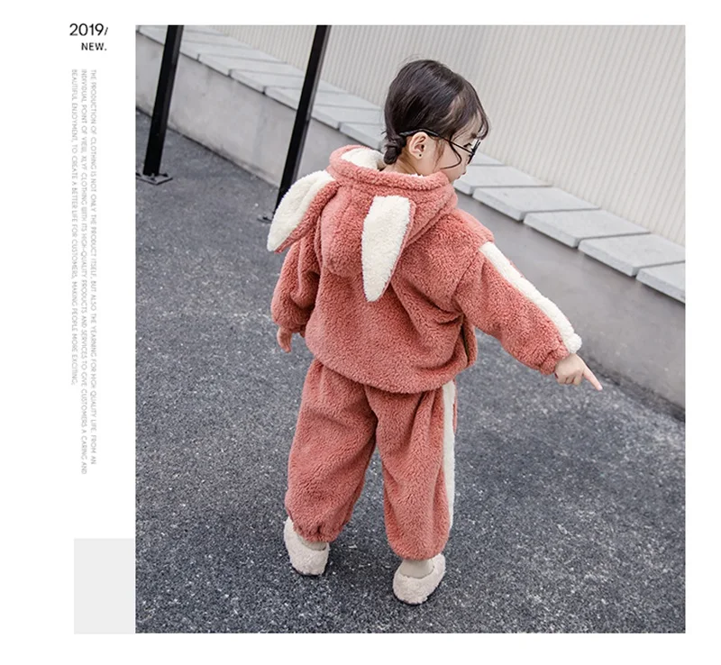 CROAL CHERIE Fashion Fleece Kids Boys Girls Clothes Sets Autumn Winter Baby Clothes Children's Clothing Sets Velvet Coat + Pants (10)