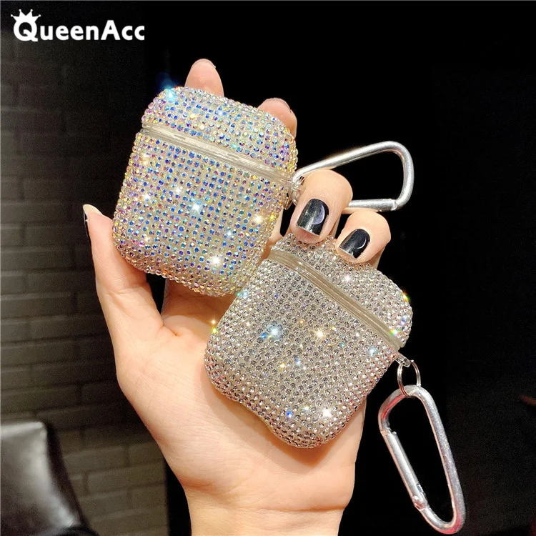 Чехол для 3D гарнитуры QueenAcc блестящий чехол наушников со стразами полностью