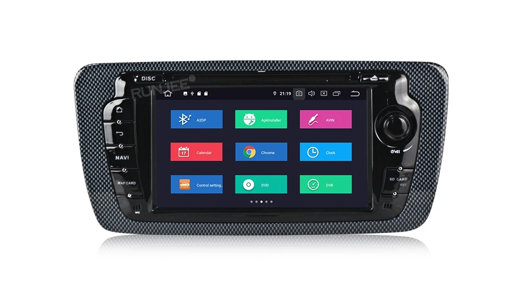Clearance RUNJEE Android 9.0 PX6 4GB 64GB Car DVD Multimedia player For Seat Ibiza 6j 2009-2013 GPS Navigation 2 din screen Autoradio 8