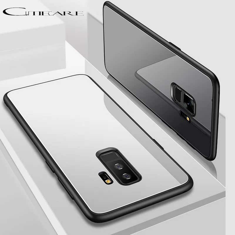 Зеркало закаленное стекло чехол для Samsung Galaxy S7 S8 S9 S10 Plus край A50 A30 A6 A7 A8 A9 2018