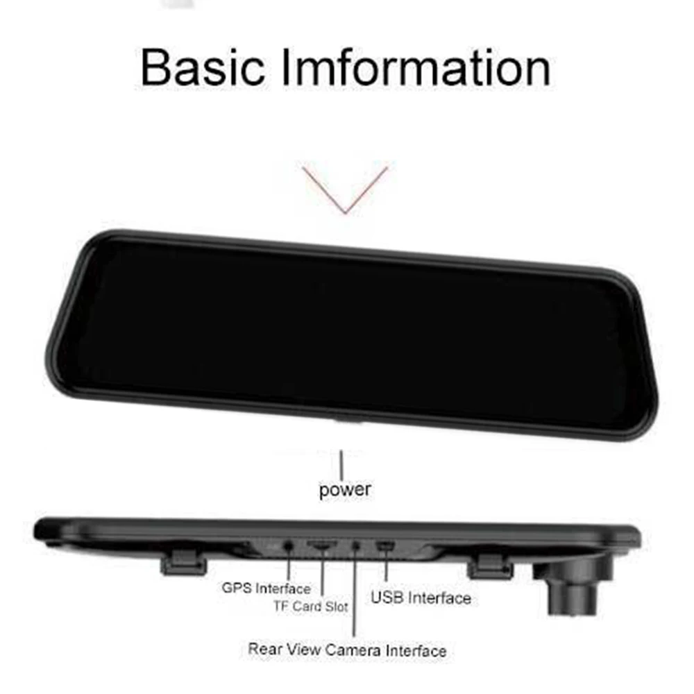 Android 8,1 ADAS 1" поток медиа dash cam камера Автомобильная камера рекордер dvr dashcam gps навигация 1080P wifi