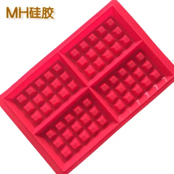 

ming hao Direct Selling Silica Gel Waffle song bing mo DIY Baking High-temperature Resistant Environmentally Friendly Cookie Sil