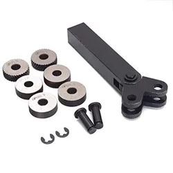 Conjunto de ferramentas de knuring de roda dupla de aço, 7 peças, com knurl linear diagonal, roda 0.5/1/2mm, kit de ferramentas de torno de aço