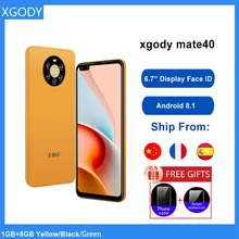 Глобальная версия смартфона 6,7 дюймов Экран 5MP 3G мобильных телефонов 2800 мАч Android 8,1 Dual SIM карты мобильный телефон с распознаванием лица