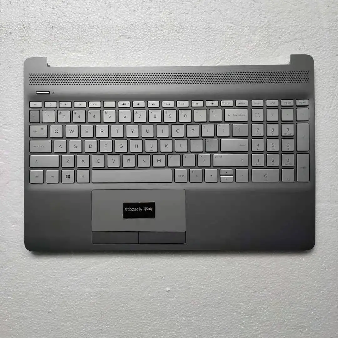 

Новинка для HP 15S-DU 15S-DY 15S-DR 15S-DW TPN-C139 верхний топ Крышка корпуса ноутбука Клавиатура чехол серебро