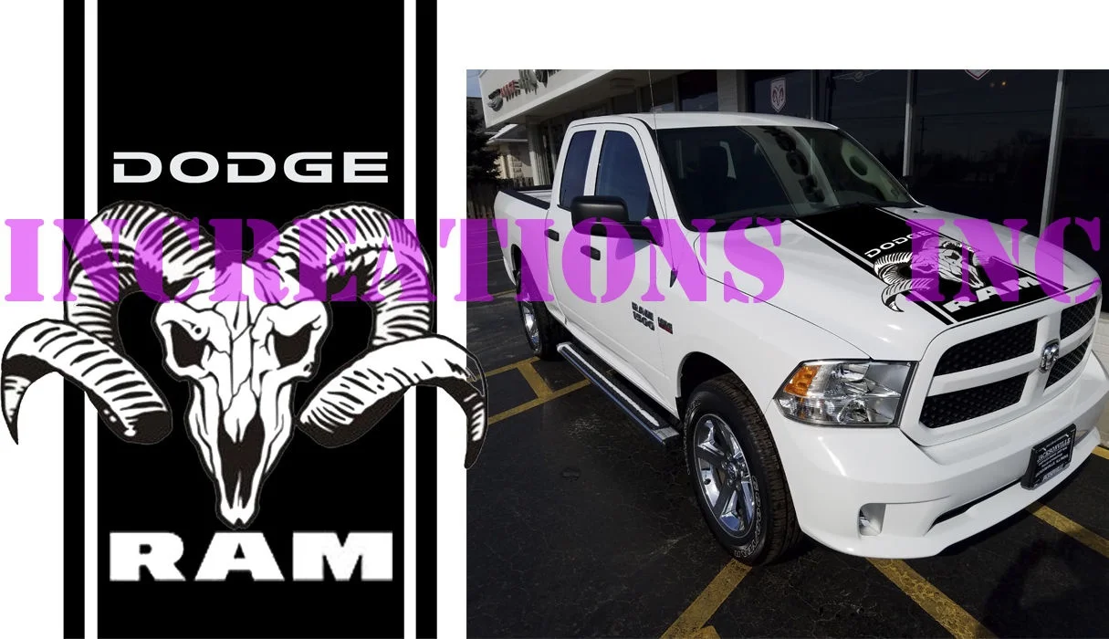 Для универсальных Hemi Dodge Ram череп голова новая капот грузовика наклейка Мопар наклейка гоночный выбрать цвет
