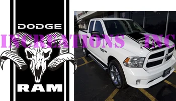

For Universal Hemi Dodge Ram Skull Head New Hood Truck Decal Mopar Sticker Racing Choose Color