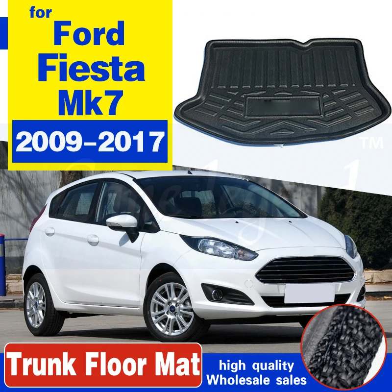 Boot Mat Rear Trunk Liner Cargo Floor Tray Fit Ford Fiesta Hatchback 2009-17 Car