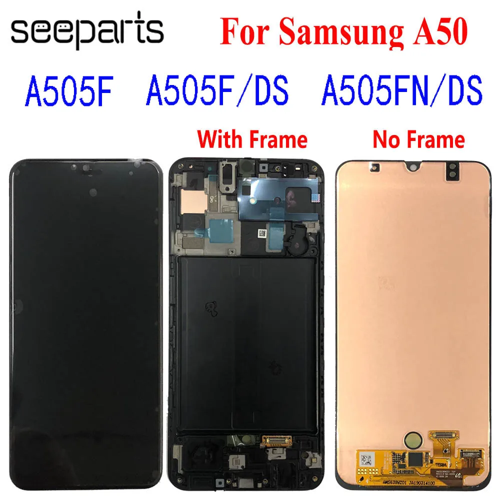 6," для samsung Galaxy A50 ЖК-дисплей для Galaxy A50 A505F ЖК сенсорный экран дигитайзер в сборе для samsung A50 ЖК-дисплей