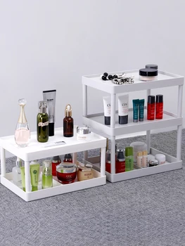 

Bathroom Storage Rack Makeup Organizer Cosmetic Storage Box Desktop Shelf Table Sundries Holder Kitchen Spice Rack Organizer