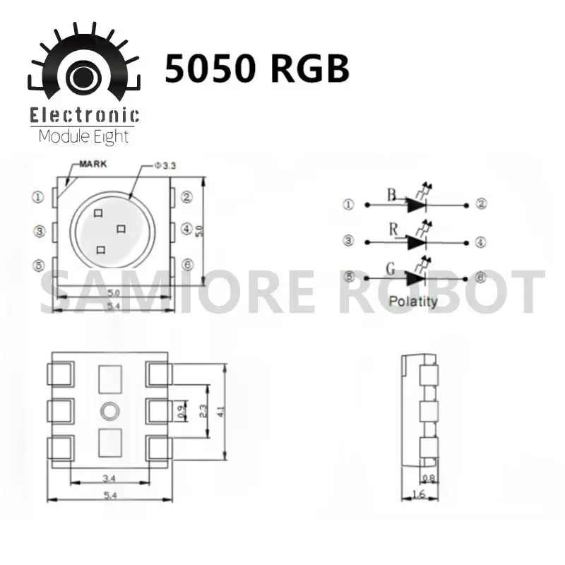 รูปสินค้า หลอดไฟ LED SMD สว่างสูง 100 ชิ้น คุณภาพเยี่ยม