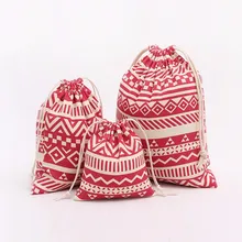 Многоразмерная веревка для подарочного пакета в комплекте, сумка для хранения, детские сумки для хранения игрушек, Хит, подарок на Рождество, конфета, кошелек для карт, сумки