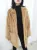 Bella Philosophy Women Mink Faux Fur Coat Solid Female Turn Down Collar Winter Warm Fake Fur Lady Coat Повседневная куртка