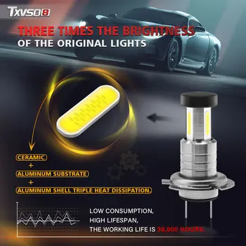 

Car H7 LED Headlight Bulb M7 Car Accessories H7 Led Bulb 6000k H7 Led Canbus Auto Bulb 110W 26000LM Automobiles Headlight TXVSO8