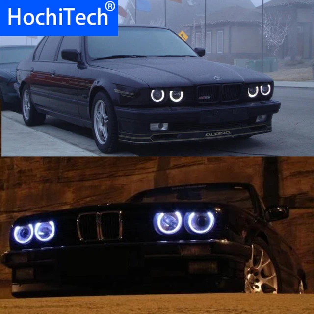 Excellent SMD 5050 LED white headlight halo angel demon eyes kit for bmw E30  E32 E34 1984 1985 1986 1987 1988 1989 1990 - AliExpress