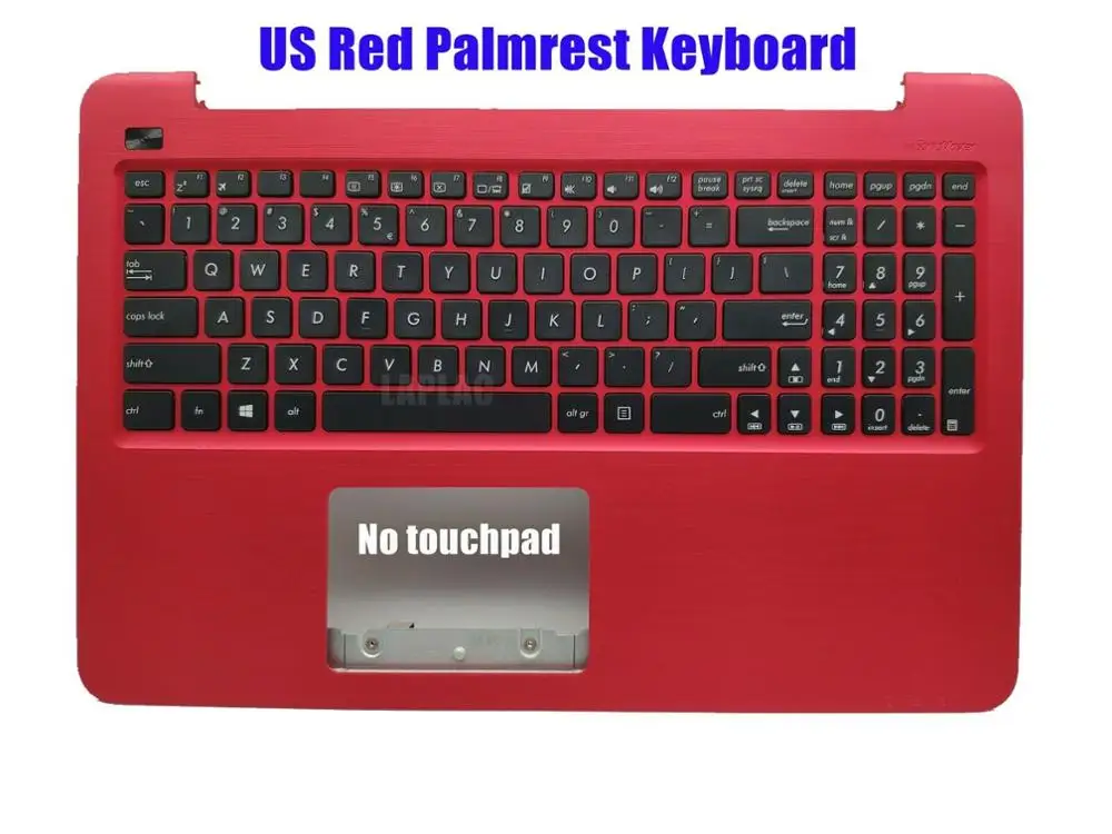US English Red Palmrest Keyboard for Asus X556U X556UA X556UB X556UF X556UJ X556UR | Компьютеры и офис