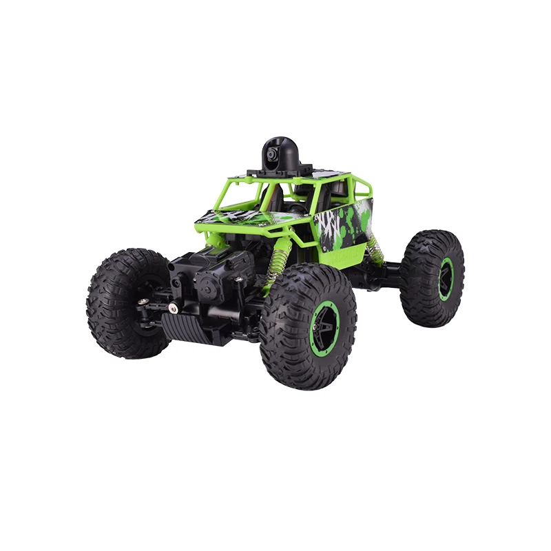 Зеленый X-power FPV высокоскоростной Радиоуправляемый автомобиль 2,4G 4WD S-002WVR 1:18 720P HD камера Wifi FPV внедорожный Радиоуправляемый альпинистский ралли автомобиль с VR очками RTR - Цвет: Зеленый