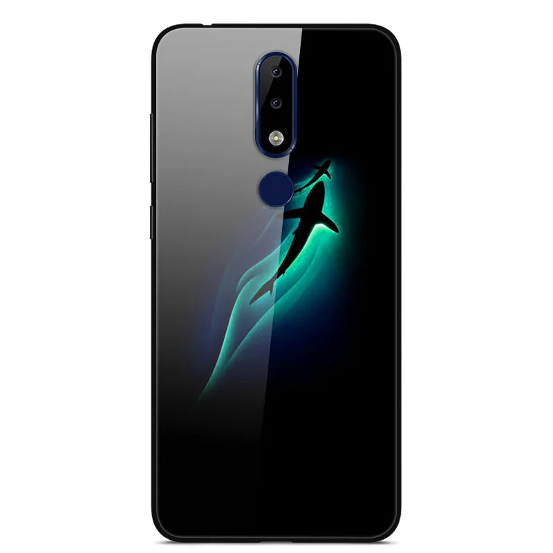 11 Для Nokia 5,1 Plus Чехол Жесткий закаленного стекла задняя Распечатать Чехол для Nokia 5,1 Plus X5 X 5 5,1Plus чехол Nokia5.1 Plus бампер - Цвет: 11