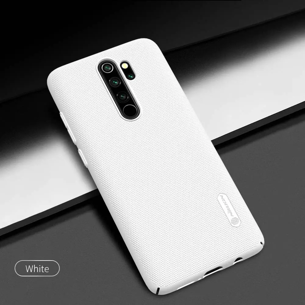 Белый Для Xiaomi Redmi Note 8 Pro чехол Nillkin Super Frosted Shield тонкий жесткий чехол для Xiaomi Redmi Note 8 Pro Nilkin чехол для телефона - Цвет: Белый