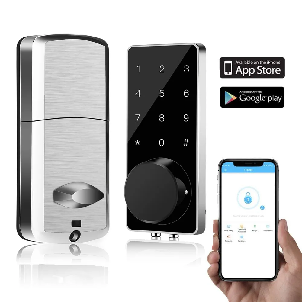 Умный Замок бесключевая дверь замок дэдболт цифровой электронный Bluetooth дверной с