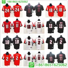 Сшитая Мужская футболка с надписью "Atlanta Julio Jones", "Matt Ryan Devonta Freeman", "Calvin Ridley Vapor", "Untouchable Limited"