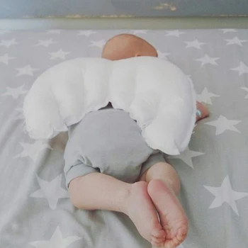 

Baby Pillow White Wings Blended Cotton Cushion Head Protect Newborn Pillows Baby Bedding Children Room Home Decoration Gifts