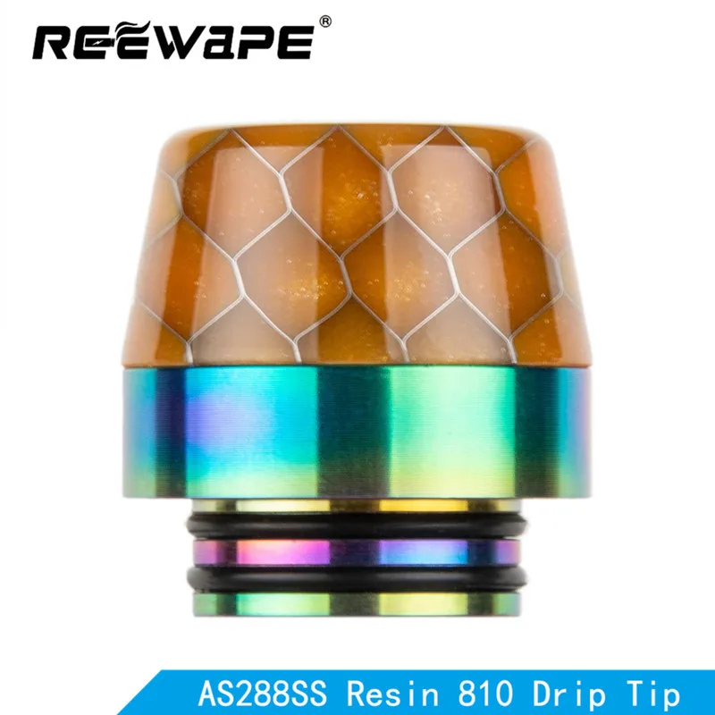Reewape Смола 510 капельного наконечника случайный мундштук разноцветные Ecig советы для rda/rta