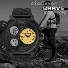 

WWOOR New Men's Watches 50M Waterproof Sports Watch LED Digital Watch Chronograph Calendar Display Men's Watch Relogio Masculino