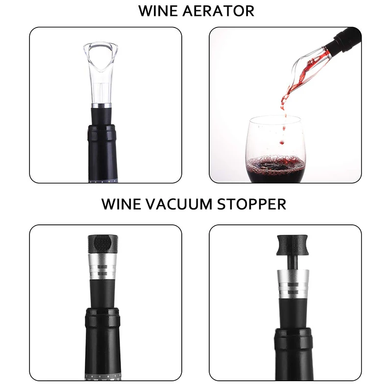 Электрический штопор, перезаряжаемый автоматический Открыватель винных бутылок, прочный нержавеющий беспроводной электрический штопор для удаления винной пробки