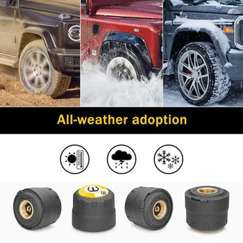 

Easy Install Bluetooth 4.0 Alarm System Inspection Tool External Tyre Pressure Sensor Universal Plastic Car Repair For Android