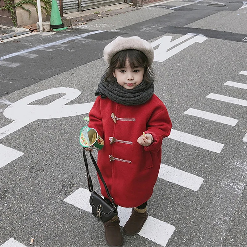 

Girls Winter Coat Winterjas Meisje Egirl Wool Coat Kids Coats Cocuk Mont Meisjes Jas Girls Clothes Winter Baby Clothing