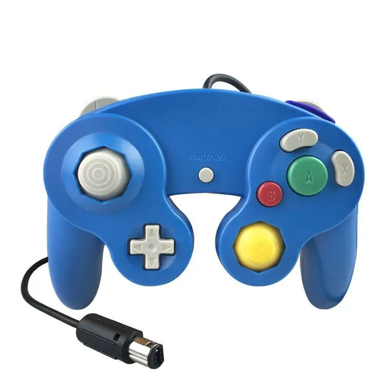 Light blue Подходит для nintendo GameCube пластиковая игра многоцветный чувствительный игровой контроллер wii профессиональная игровая Ручка Джойстик - Цвет: Light blue