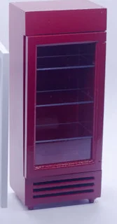 G05-X4608 детский подарок игрушка 1:12 кукольный домик мини мебель миниатюрный rement сплав бар холодильник без еды 1 шт - Цвет: red