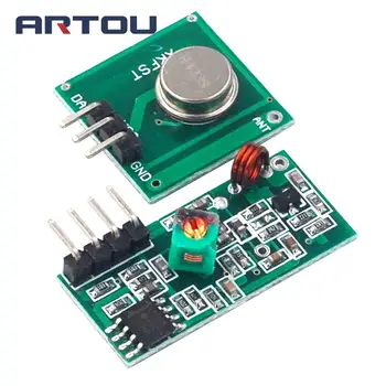 

5 pair (10pcs) 433 Mhz RF Transmitter and Receiver Module Kit for ARM/MCU DIY 315MHZ/433MHZ Wireless Remote Control for Arduino