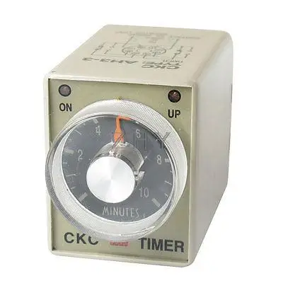 

AC 380V 0-10 Minutes 10m Plastic Housing Delay Timer Time Relay 8 Pin AH3-3