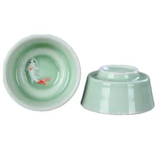 Керамические рыбы фарфоровые чайные чашки чайная чашка из селадона Квадратный Круг посуда для напитков чай улун керамические чайные наборы кунг-фу