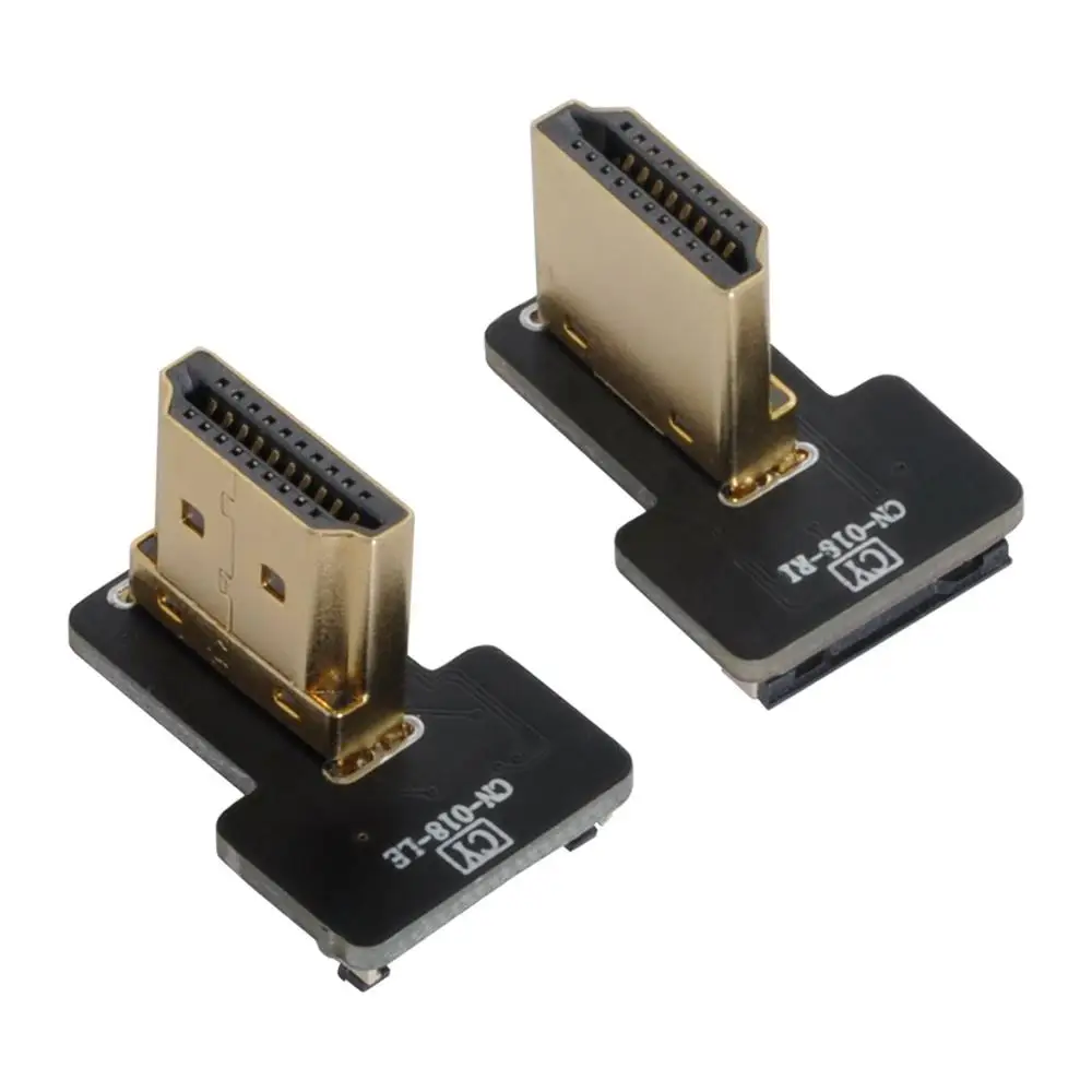 

90 Degree Left and Right Angled FPV HDMI A Male Female Connector for FPV HDTV Multicopter Aerial Photography