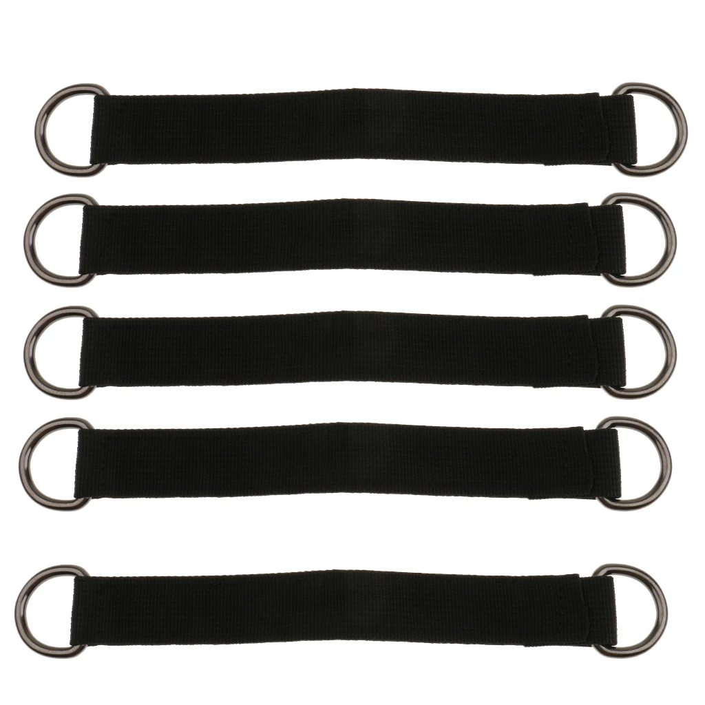 5Pcs 25cm Tree Swing Hanging Straps Kit - Holds 220lbs/100kg, Perfect for Hammocks and Most Swing Seats