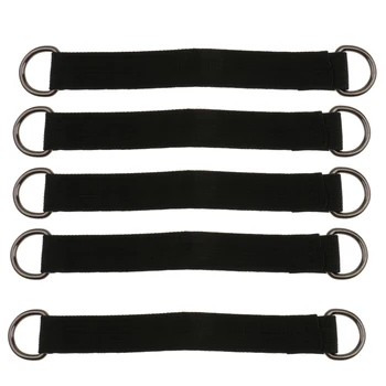 

5Pcs 25cm Tree Swing Hanging Straps Kit - Holds 220lbs/100kg, Perfect for Hammocks and Most Swing Seats