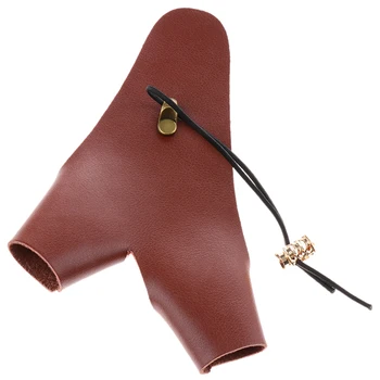 

Cow Leather Archery Glove Hunting Finger Tab Guard Protector Mitts Fingertabs Fingerguards