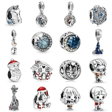 2019 ใหม่ Original ลูกปัด Harry แช่แข็ง Elsa Anna Nokk ม้า Olaf Dangle Charm พอดีสร้อยข้อมือ PANDORA กำไลข้อมือผู้หญิง DIY เครื่องประ...(China)