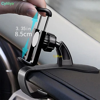 

100pcs GPS Dashboard Cell Phone Car Mount Holder Stand Cradle Clip 360 Degree Rotation Bracket Universal With Retail Package