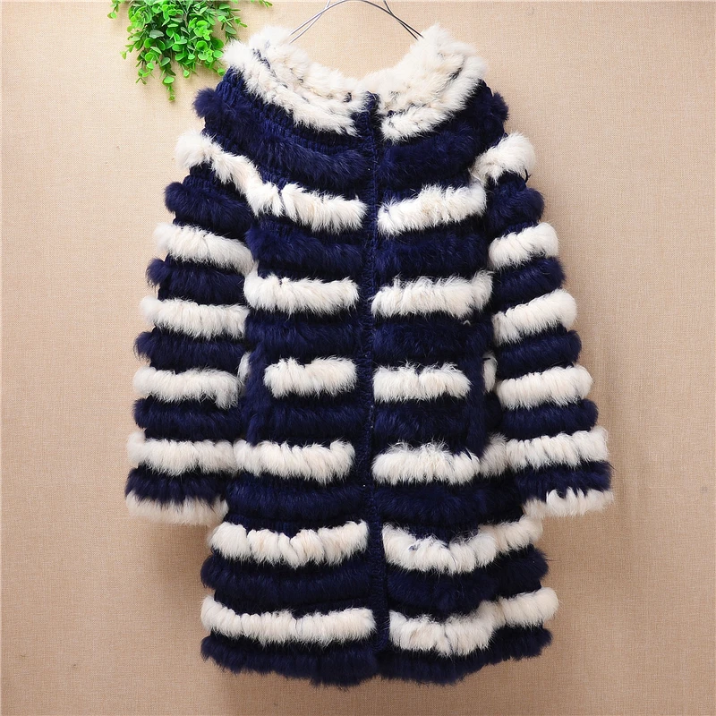 

Fashion Luxury fur of Rex clothes Women ladies medium-long Jacket thick strips zipper Warm Rex Rabbit Hair coat cardigan winter