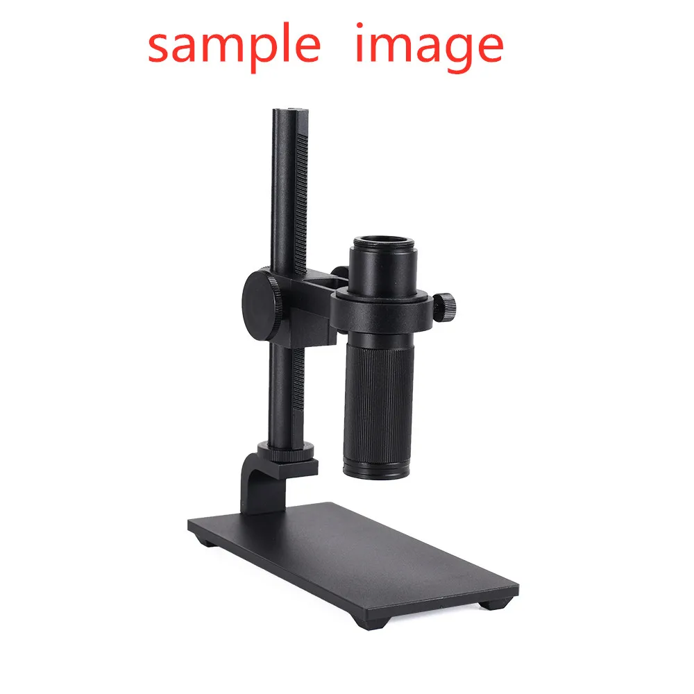 HAYEAR Mini Aluminum Alloy Stand USB Microscope Stand Holder Bracket Mini Foothold Table Frame for Microscope Repair Soldering 6