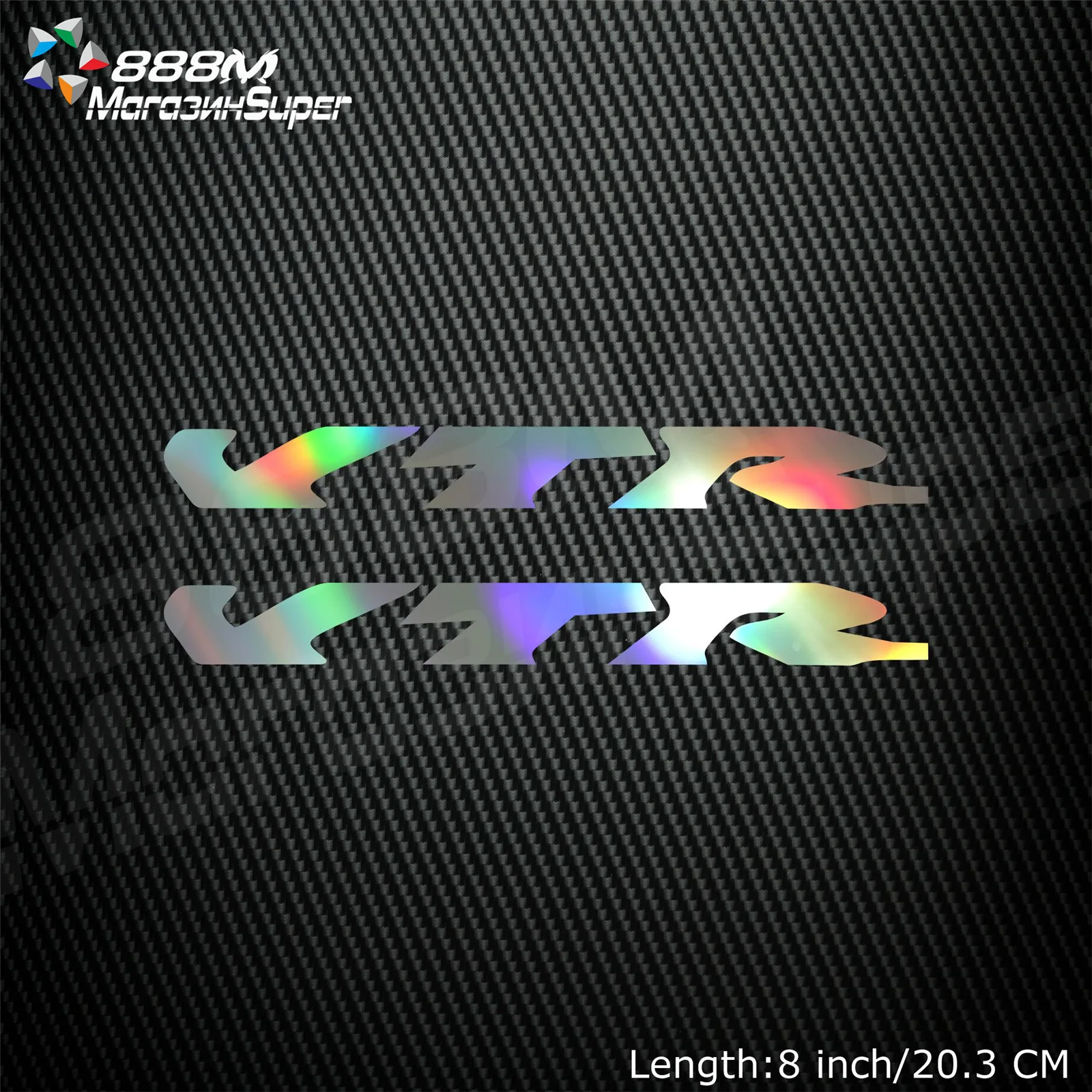 

1Pair Motorcycle Reflective Laser Helmet Tank Pad Decoration Sticker Motorbike Decals For HONDA VTR 250 1000