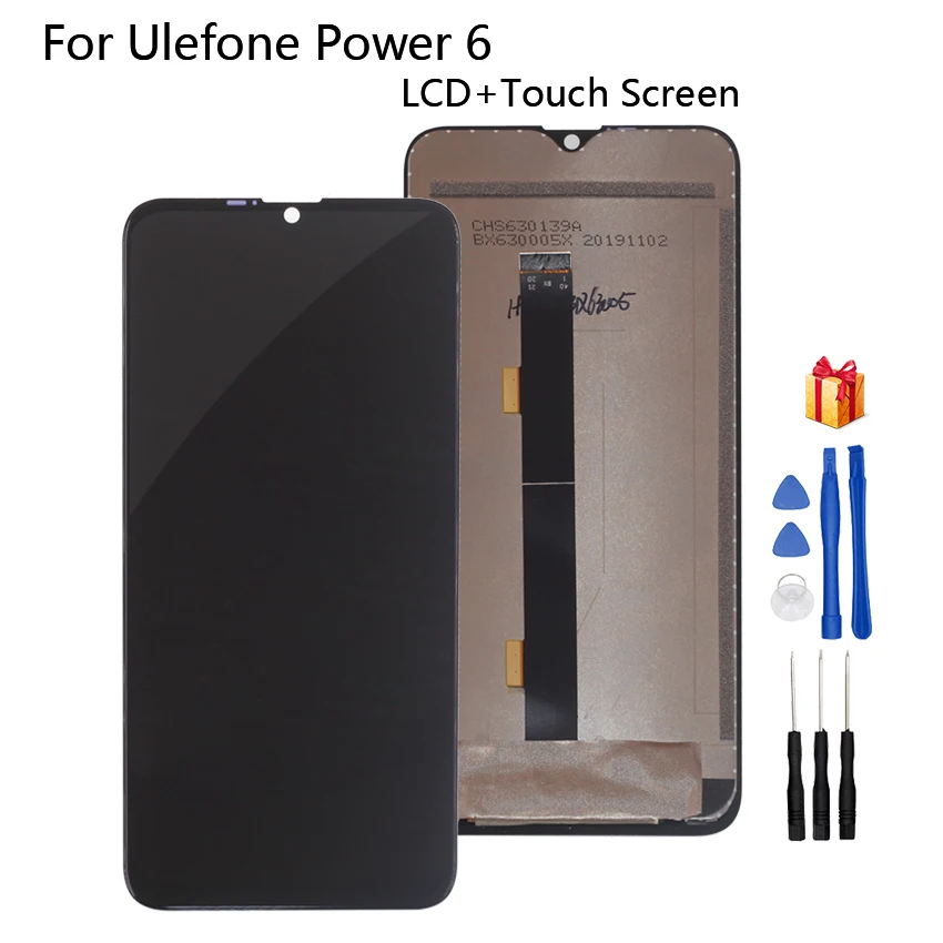 

For Ulefone Power 6 LCD Display Touch Screen Assembly Original Repair Parts For Ulefone Power 6 Screen LCD Display Free Tools