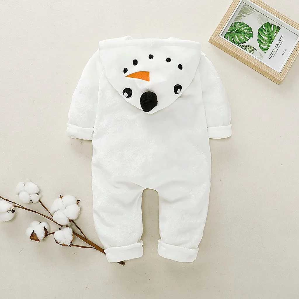 Winter Snowman Cosplay Costume Toddler Baby Boy Girl Long Sleeve Cartoon Christmas Romper Infant Jumpsuit Clothes Outfit#LR2
