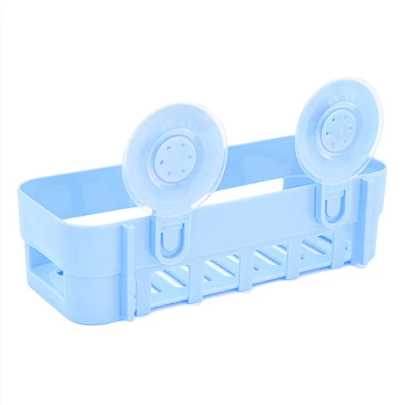 1pc Plastic Basket For Shower Bathroom Basket For Storage Wall Storage Rack Organizer Stick Bathroom Shelf Shampoo Holder